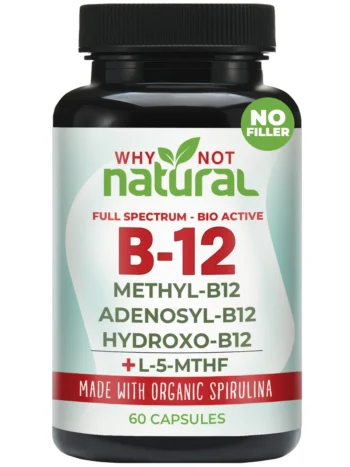 Vitamin B12 5000 Mcg Supplement with Methylcobalamin,60 Caps
